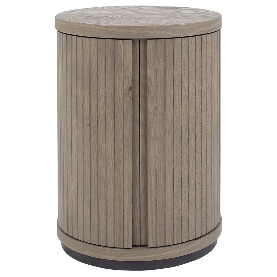 Montreux Grey Oak Round Lamp Table